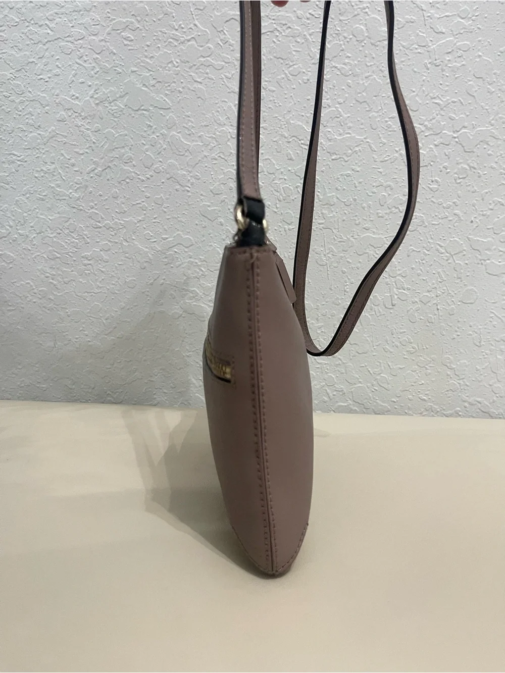 kate spade Rosewood Saffiano Crossbody Bag with Gold Hardware